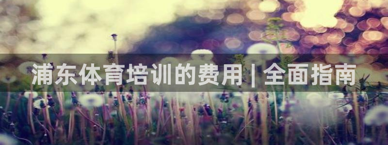 极悦平台网址AGHF8点C0M：浦东体育培训的费用 