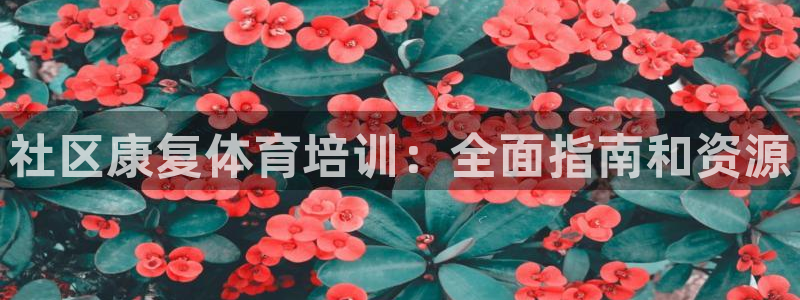 极悦平台创始人背景故事是什么：社区康复体育培训：全面