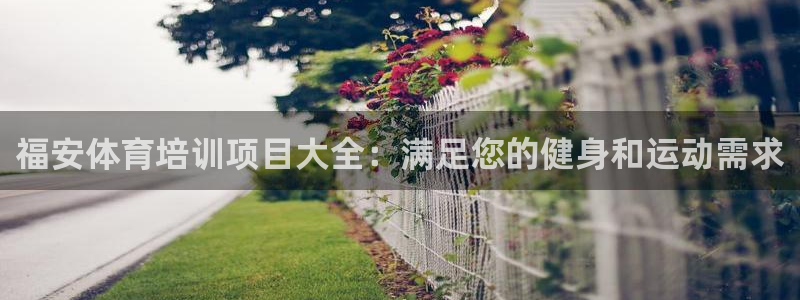 极悦平台注册申请流程详解图：福安体育培训项目大全：满