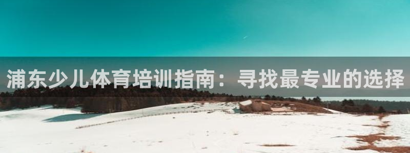 极悦平台平台注册方法与步骤图：浦东少儿体育培训指南：