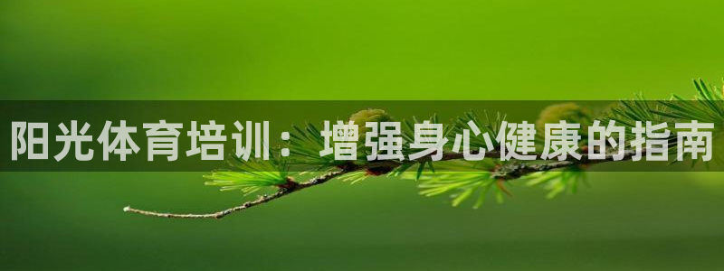 极悦平台好7.0.2.4怎么样：阳光体育培训：增强身