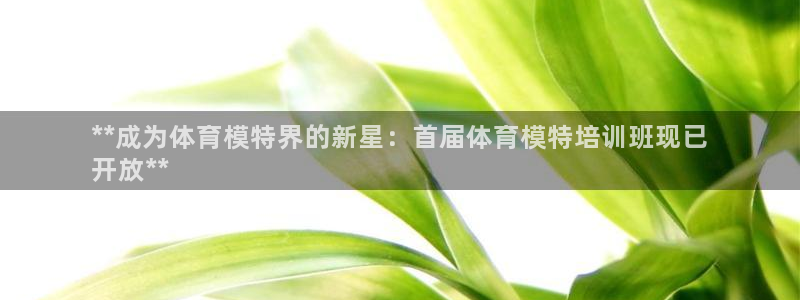 极悦平台app二维码怎么弄：**成为体育模特界的新星