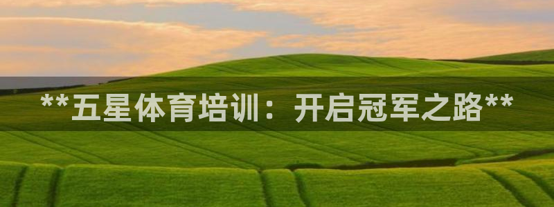 极悦官方网站app下载：**五星体育培训：开启冠军之