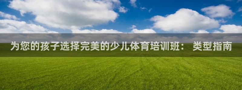 极悦注册：为您的孩子选择完美的少儿体育培训班： 类型