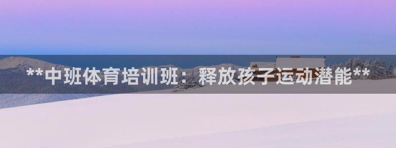 极悦娱乐创始人背景故事简介：**中班体育培训班：释放