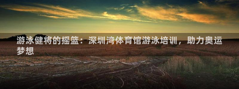 极悦平台app二维码怎么弄的：游泳健将的摇篮：深圳湾