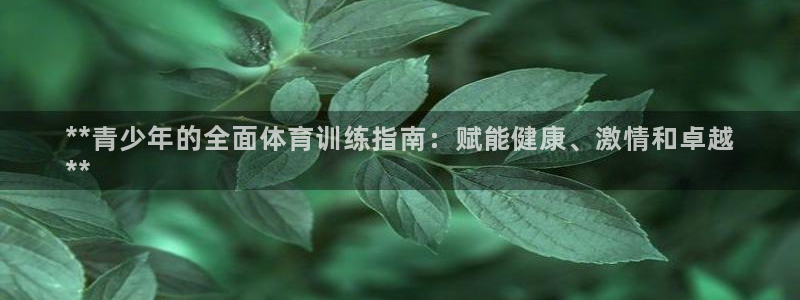 极悦娱乐的背景和历史背景：**青少年的全面体育训练指南：赋能