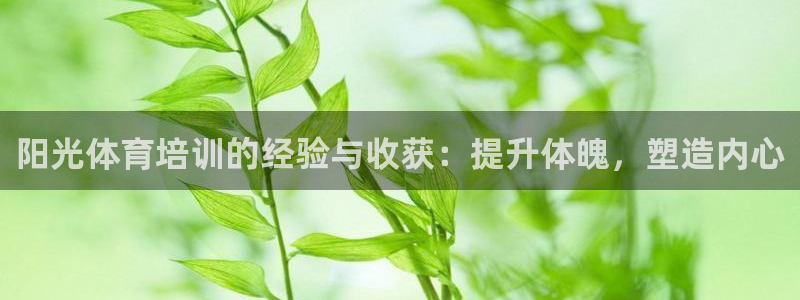 极悦官网首页登录入口网址：阳光体育培训的经验与收获：